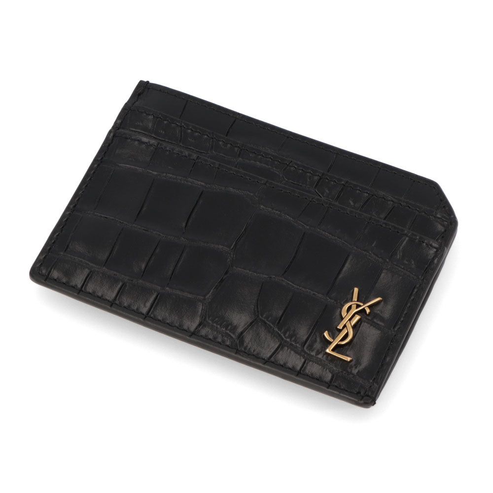 SAINT LAURENT カサンドラ カードケース ブラック