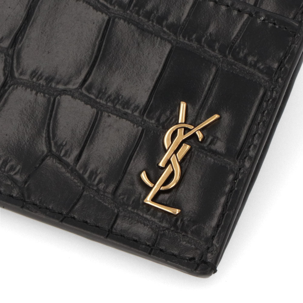 SAINT LAURENT カサンドラ カードケース ブラック