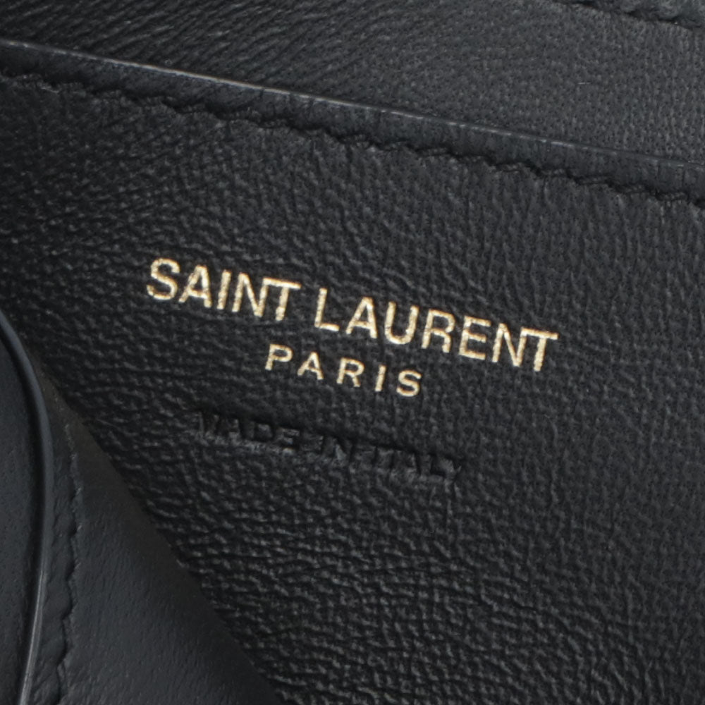 SAINT LAURENT カサンドラ カードケース ブラック