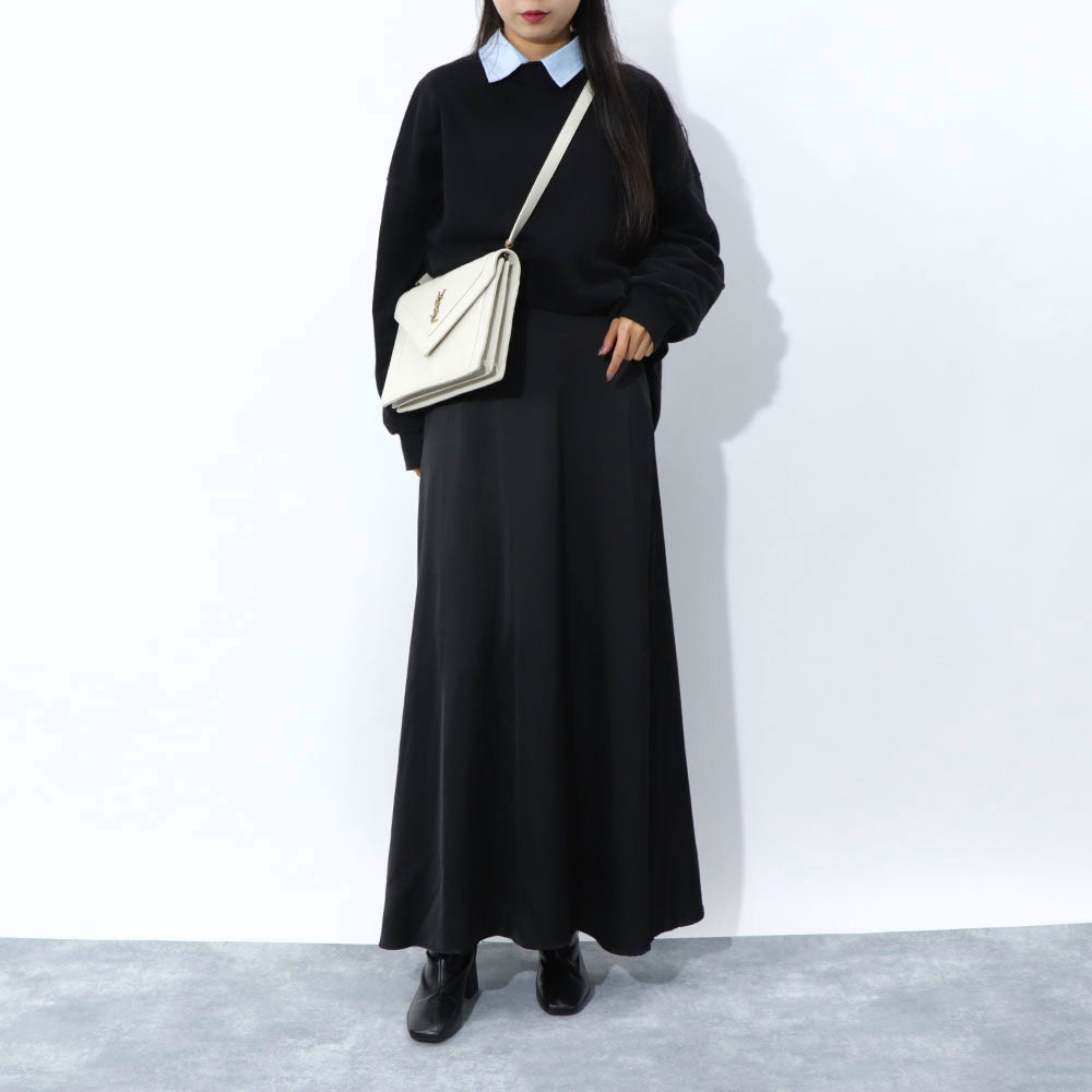 サンローラン SAINT LAURENT バッグ ショルダーバッグ レディース アイボリー レザー モノグラム ロゴ ディアマンテキルティング
