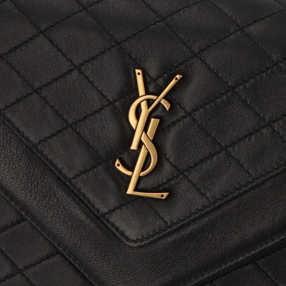 サンローラン SAINT LAURENT バッグ ショルダーバッグ レディース ブラック ラムスキン GABY ディアマンテキルティング