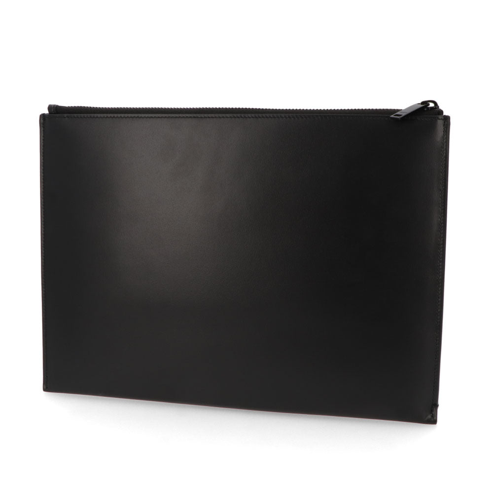 サンローラン SAINTLAURENT バッグ クラッチバッグ ユニセックス ブラック レザー ロゴ YSLイニシャル ビジネスバッグ ipadケース