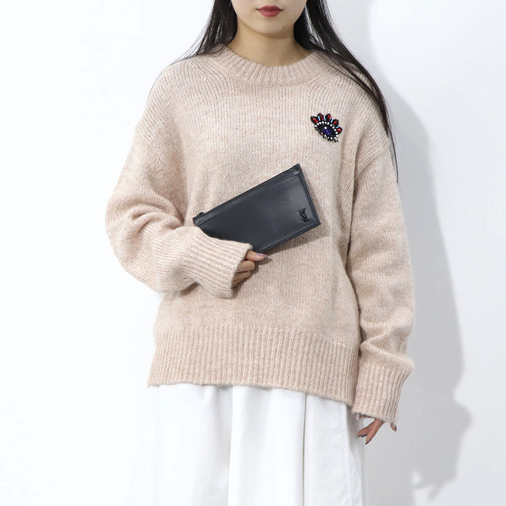 SAINT LAURENT クラッチバッグ POUCH TINY ブラック