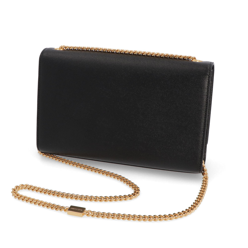 サンローラン SAINT LAURENT バッグ ショルダーバッグ レディース KATE MEDIUM ケイト ミディアム ブラック×ゴールド オフホワイト×ゴールド レザー グレイン ド プードルレザー カサンドラロゴ 鞄 カラー 364021 BOW0J