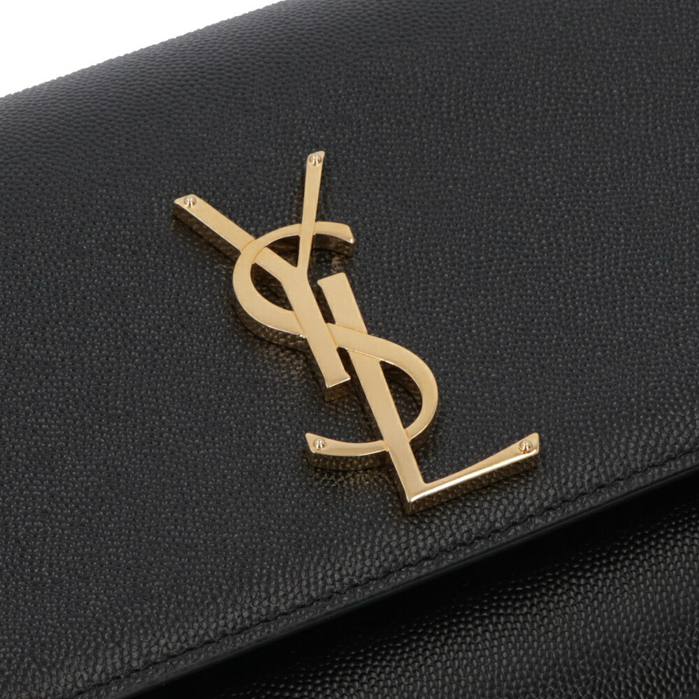 サンローラン SAINT LAURENT バッグ ショルダーバッグ レディース KATE MEDIUM ケイト ミディアム ブラック×ゴールド オフホワイト×ゴールド レザー グレイン ド プードルレザー カサンドラロゴ 鞄 カラー 364021 BOW0J