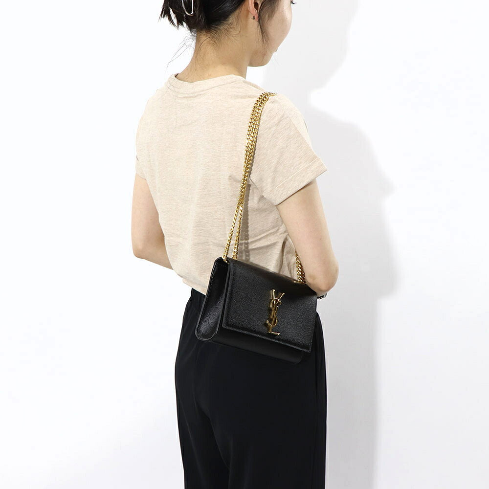 サンローラン SAINT LAURENT バッグ ショルダーバッグ レディース KATE S ケイト スモール ブラック オフホワイト カーフ レザー カサンドラロゴ 鞄 カラー3色 469390 BOW0J