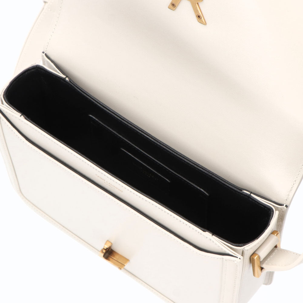 サンローラン SAINT LAURENT バッグ ショルダーバッグ レディース SOLFERINO M ソルフェリーノ ミディアム オフホワイト カーフ レザー カサンドラロゴ 鞄 スムースレザー 634305 0SX0W