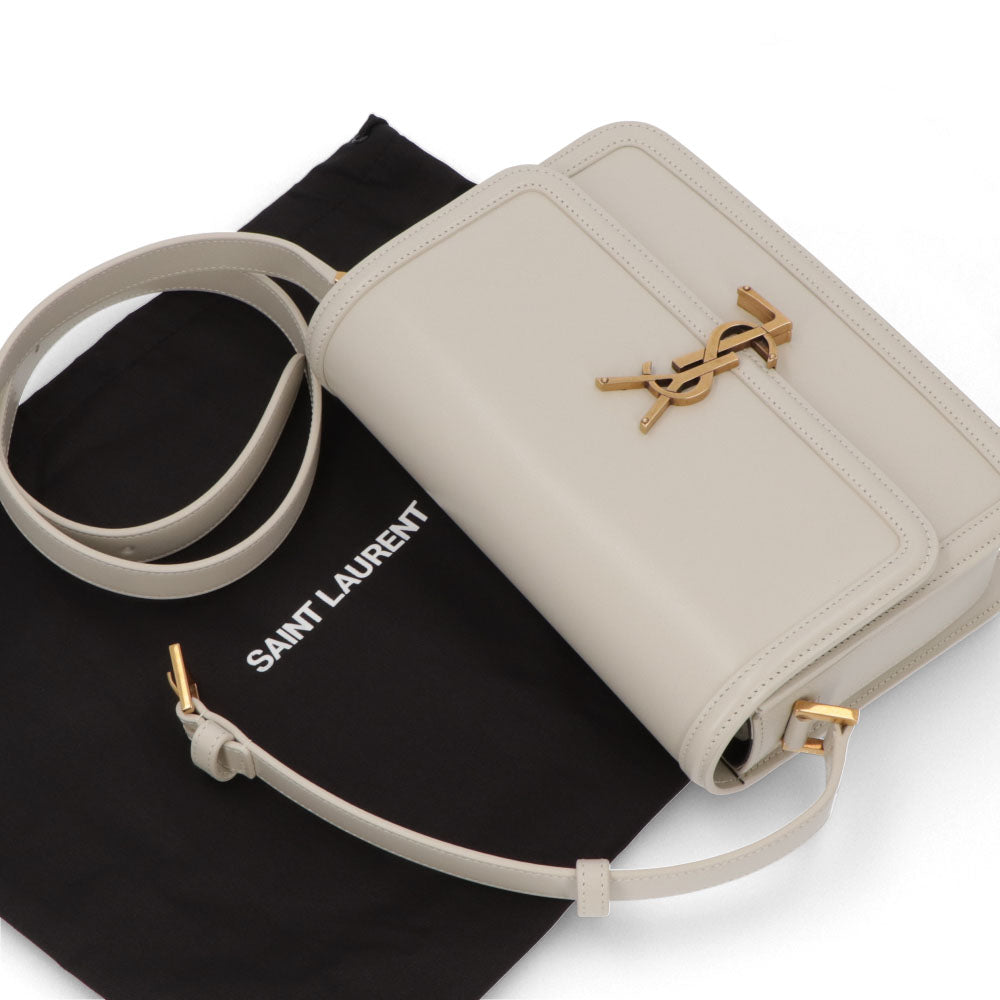 サンローラン SAINT LAURENT バッグ ショルダーバッグ レディース SOLFERINO M ソルフェリーノ ミディアム オフホワイト カーフ レザー カサンドラロゴ 鞄 スムースレザー 634305 0SX0W