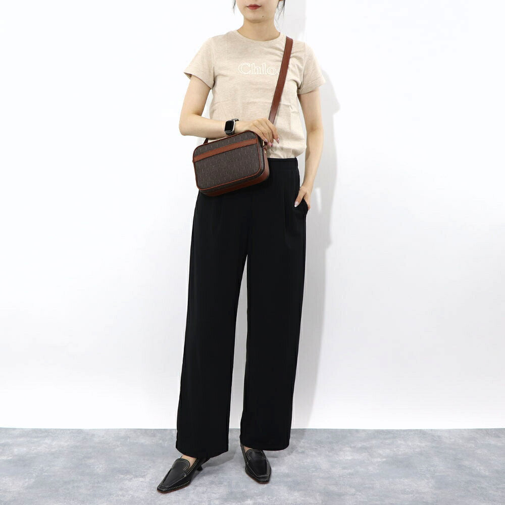 サンローラン SAINT LAURENT バッグ ショルダーバッグ レディース CAMERA BAG カメラケース ダークブラウン レザー カサンドラロゴ モノグラム 669957 FABLK