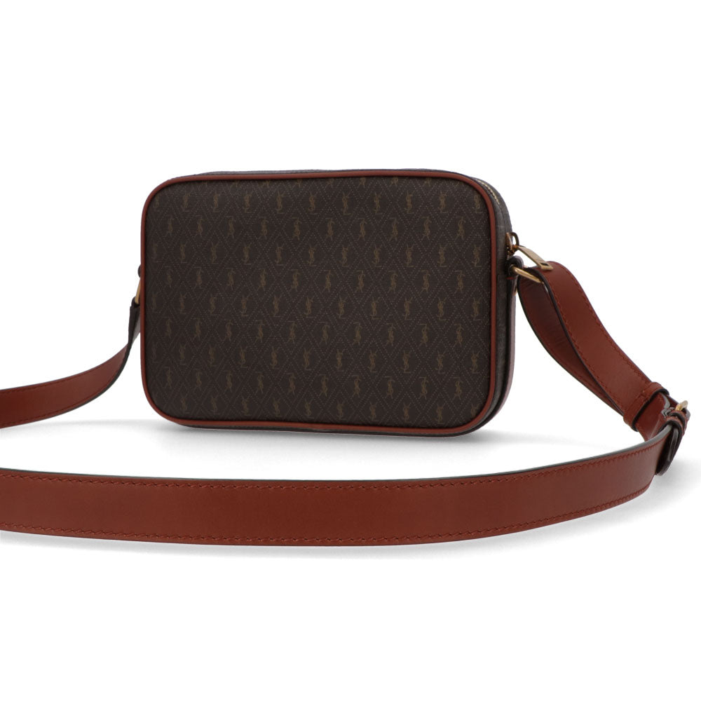 サンローラン SAINT LAURENT バッグ ショルダーバッグ レディース CAMERA BAG カメラケース ダークブラウン レザー カサンドラロゴ モノグラム 669957 FABLK