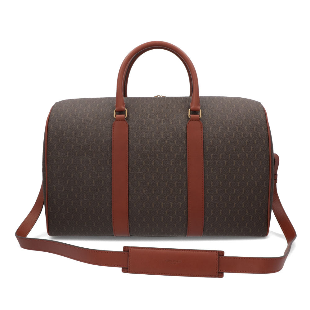 サンローラン SAINT LAURENT バッグ ボストンバッグ レディース DUFFLE BAG ダークブラウン レザー 旅行バッグ ショルダー 大容量 パドロック チャーム付き 708452 FABLK