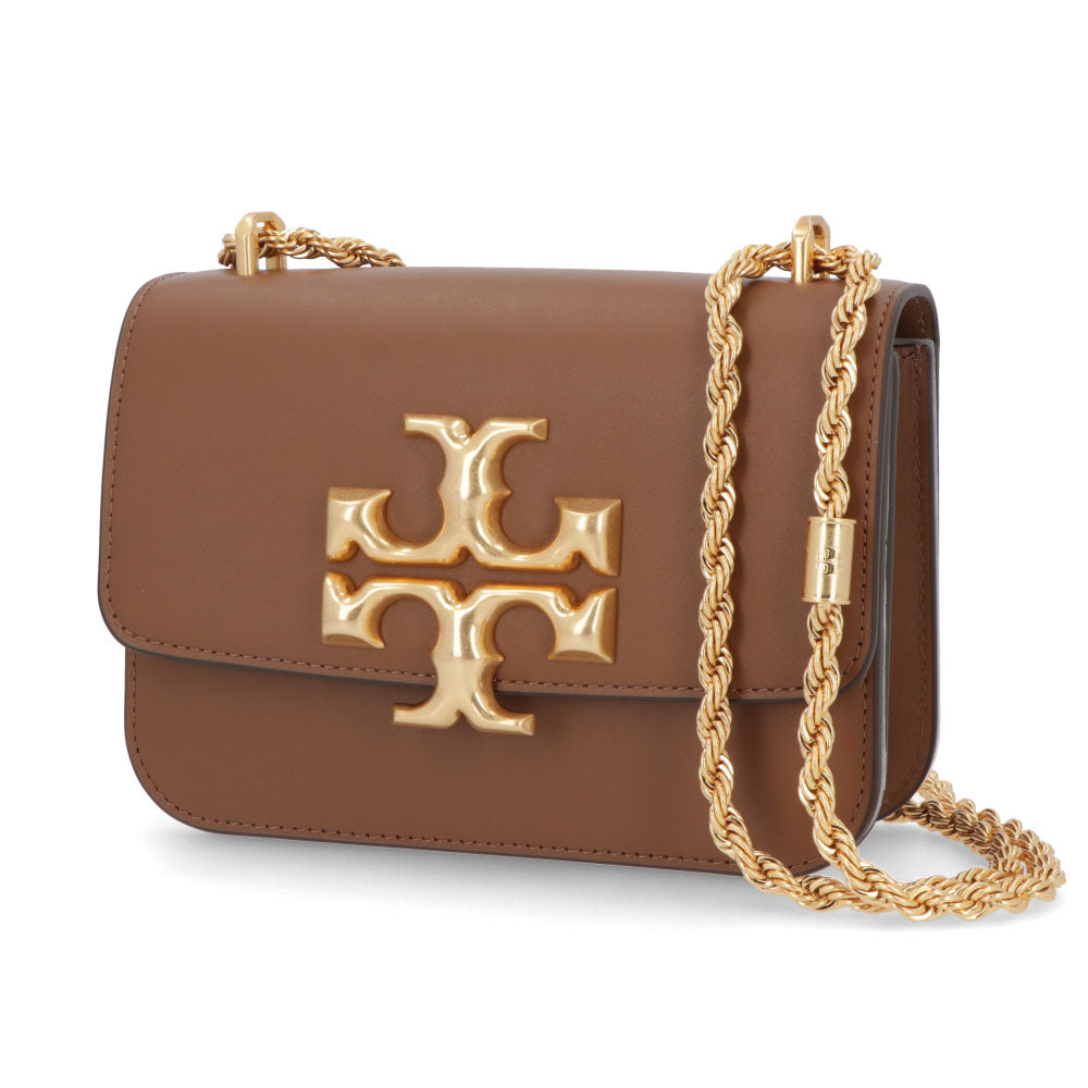 トリー バーチ Tory Burch バッグ ショルダーバッグ レディース エレノア スモールバッグ ブラウン オフホワイト イタリアンレザー ダブルT ゴールド金具 チェーンショルダー 73589 1