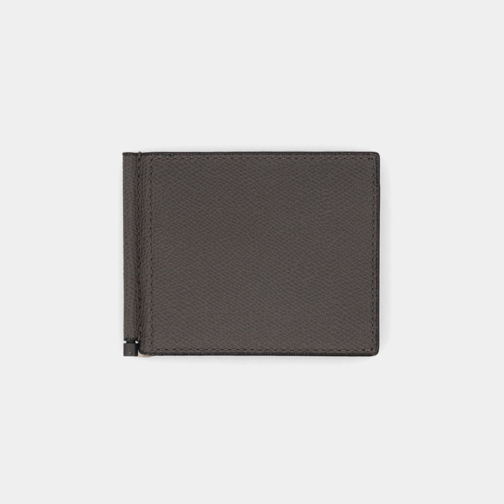 ヴァレクストラ VALEXTRA SGSR0080028LRDWG99 マネークリップ 財布 ブランド ダークグレー メンズ レディース 新品