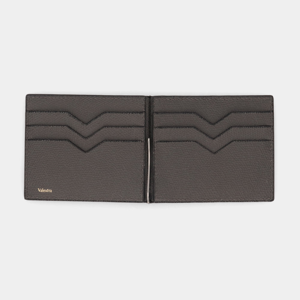 ヴァレクストラ VALEXTRA SGSR0080028LRDWG99 マネークリップ 財布 ブランド ダークグレー メンズ レディース 新品