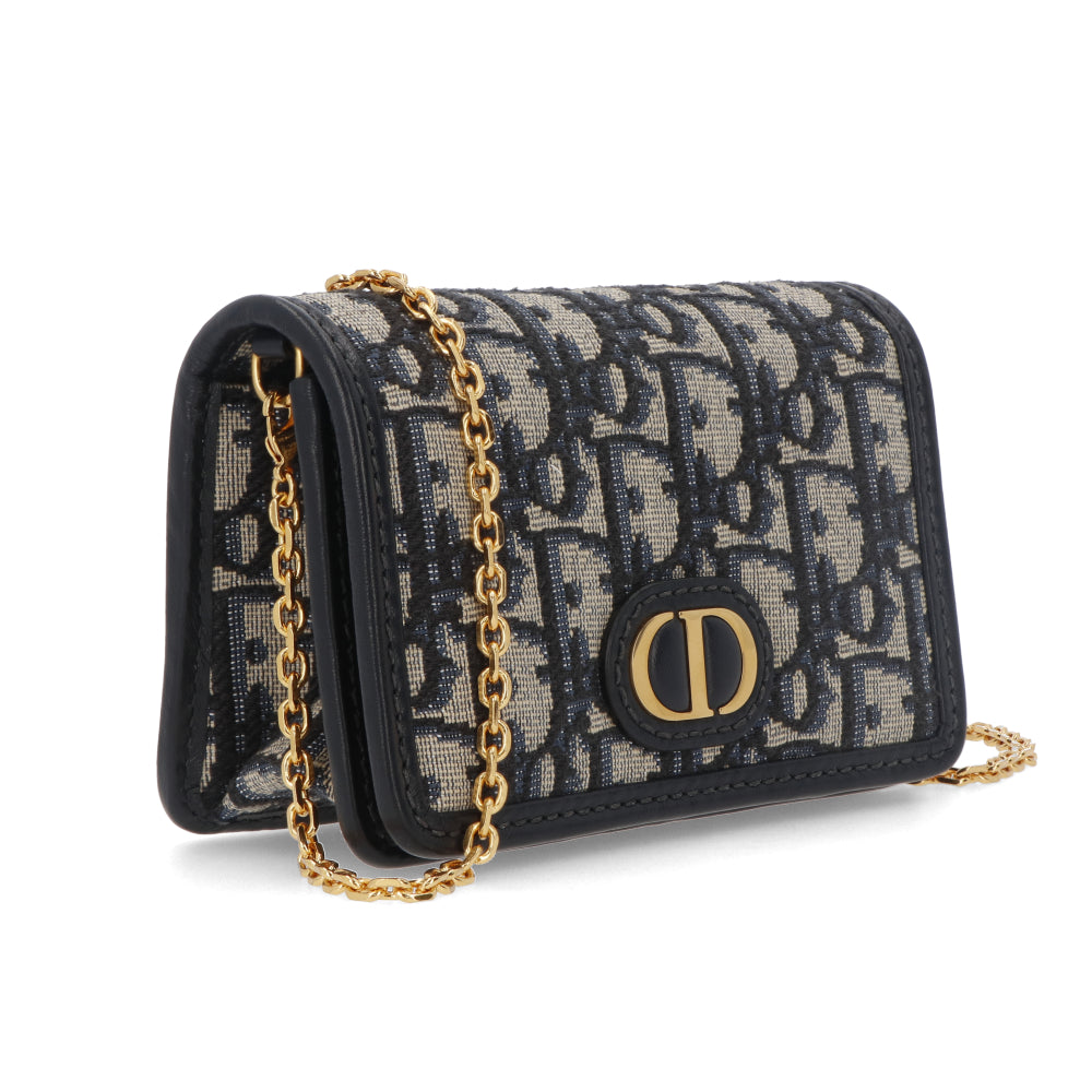 クリスチャンディオール CHRISTIAN DIOR ショルダーバッグ 30モンテーニュ ナノポーチ レディース ポシェット オブリーク ジャガード