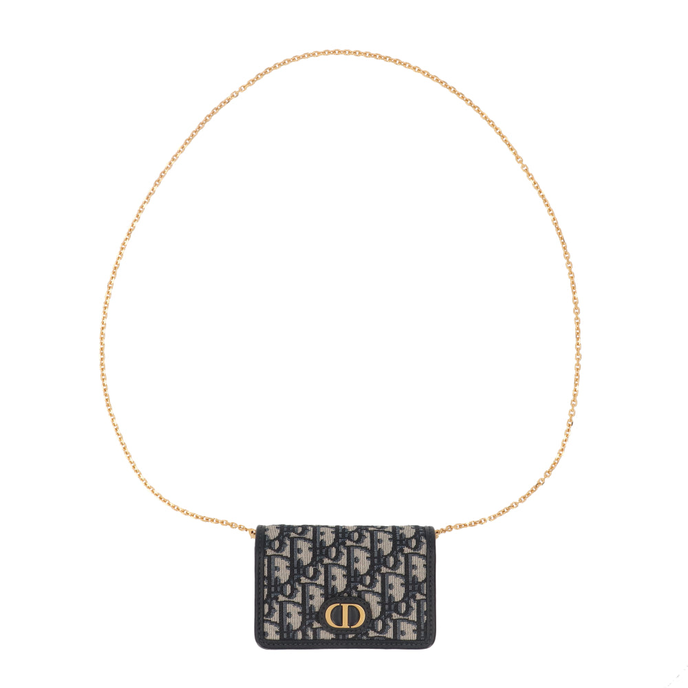 クリスチャンディオール CHRISTIAN DIOR ショルダーバッグ 30モンテーニュ ナノポーチ レディース ポシェット オブリーク ジャガード