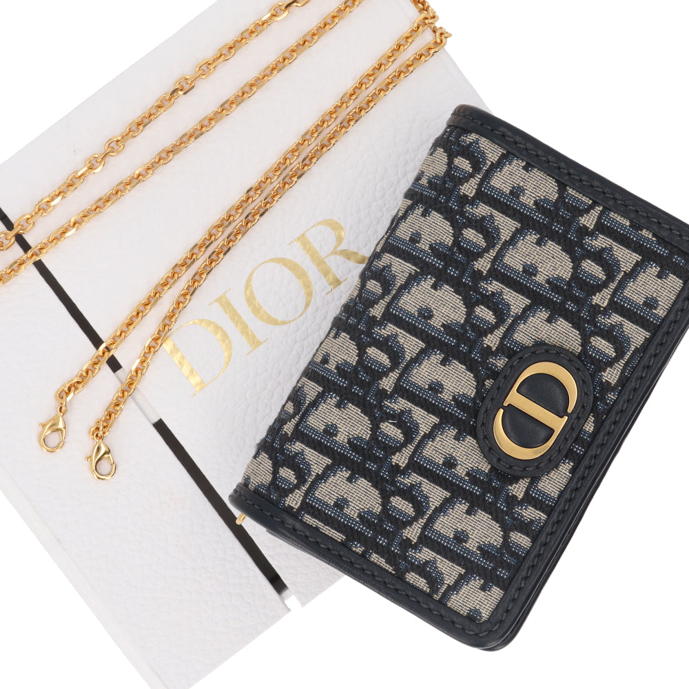 クリスチャンディオール CHRISTIAN DIOR ショルダーバッグ 30モンテーニュ ナノポーチ レディース ポシェット オブリーク ジャガード