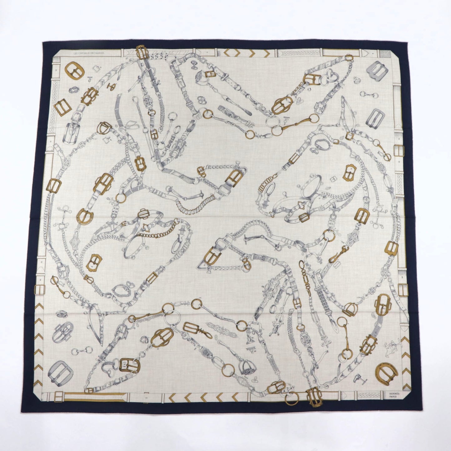 エルメス ストール カシシル140 Chevaux Dechaines