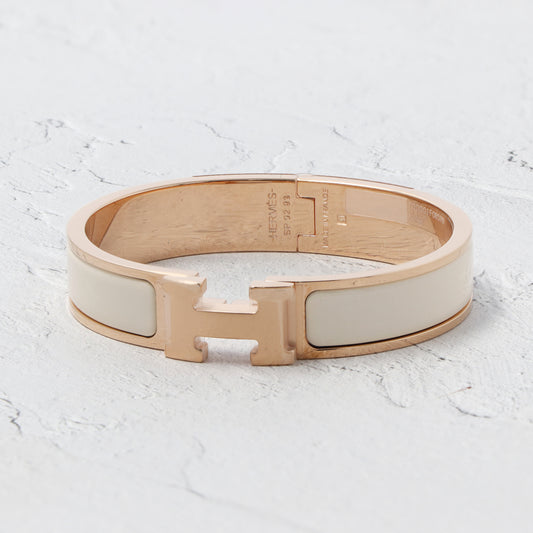 エルメス ブレスレット クリックH PM クレーム ローズゴールド