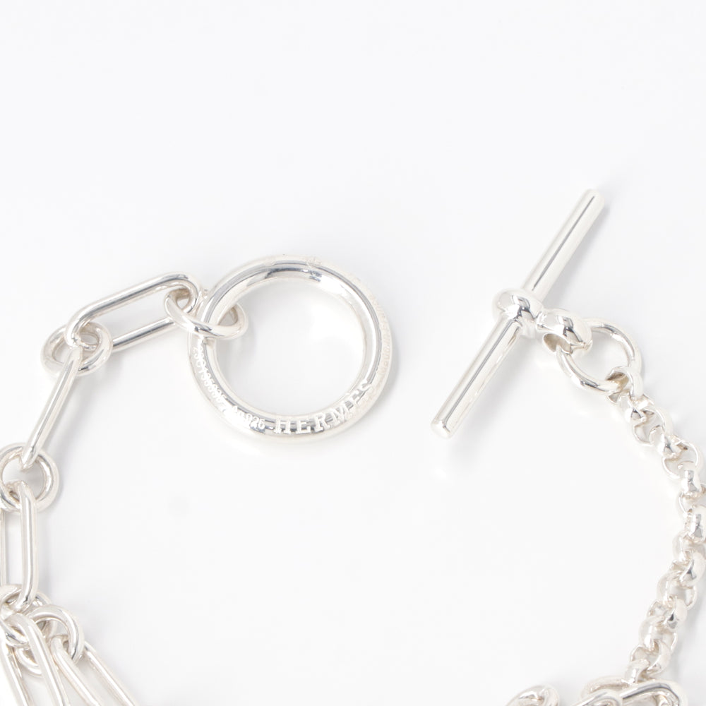 HERMES シェーヌダンクル パンク ブレスレット シルバー925