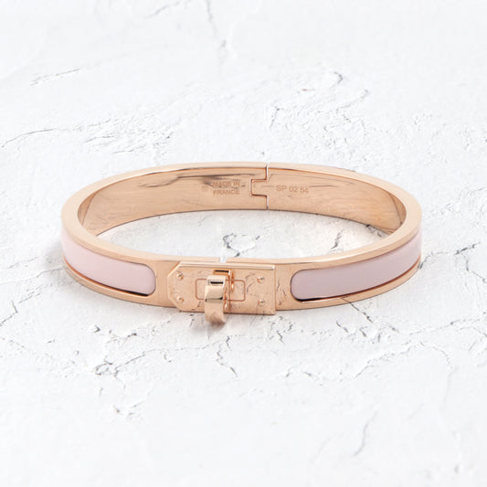 HERMES ミニクリックケリー ブレスレット PM ローズカンダー