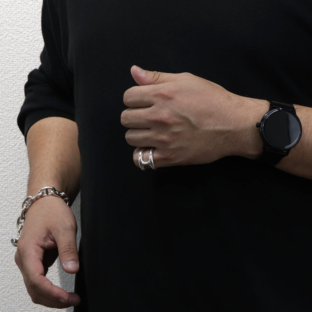 エルメス HERMES アクセサリー オスモズGM リング レディース シルバー シルバー925/1000