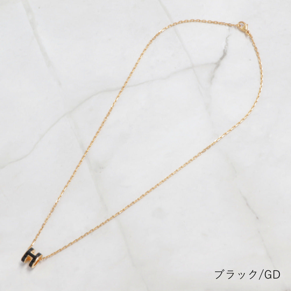 エルメス HERMES アクセサリー POP Hミニ ネックレス レディース ベージュ ピンク ブラウン マロングラッセ ローズドラジェ ニューゴールド ホワイト