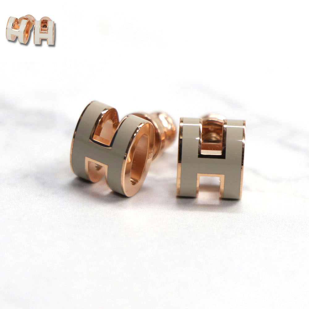 HERMES POP Hミニ ピアス Hロゴ