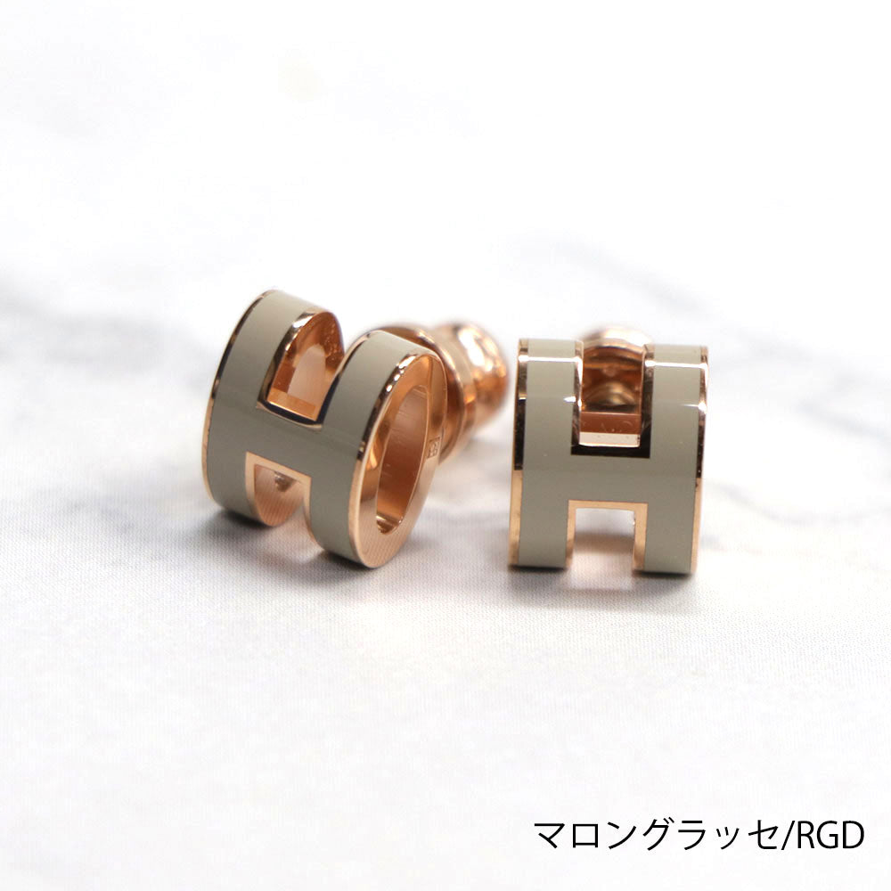 HERMES POP Hミニ ピアス Hロゴ