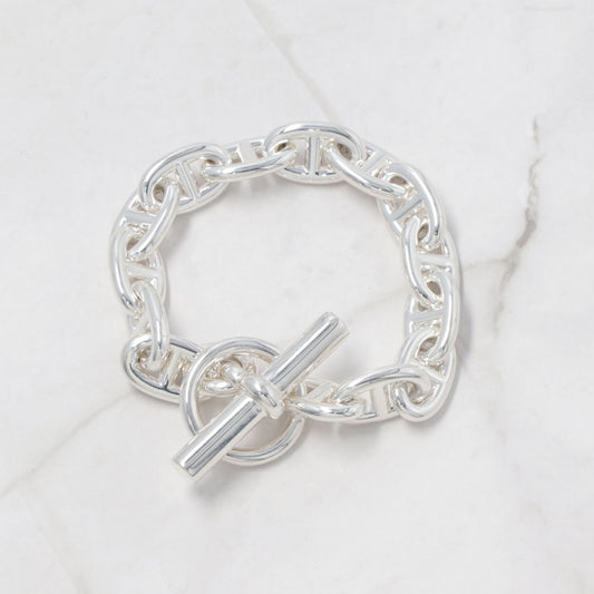 HERMES シェーヌダンクル MM ブレスレット シルバー925