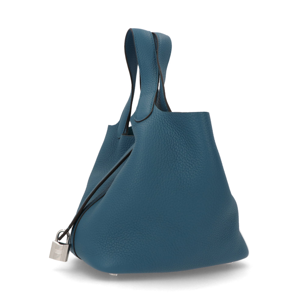 HERMES ピコタンロックPM ヴェールボスフォール シルバー金具