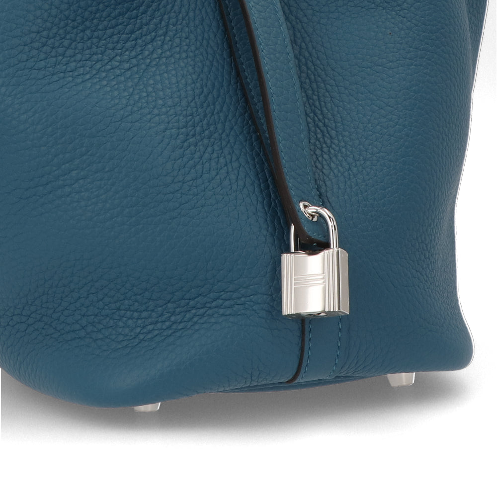 HERMES ピコタンロックPM ヴェールボスフォール シルバー金具
