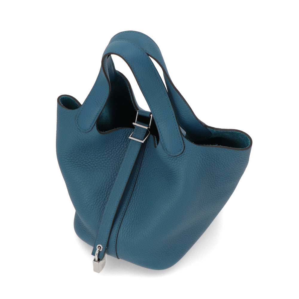 HERMES ピコタンロックPM ヴェールボスフォール シルバー金具