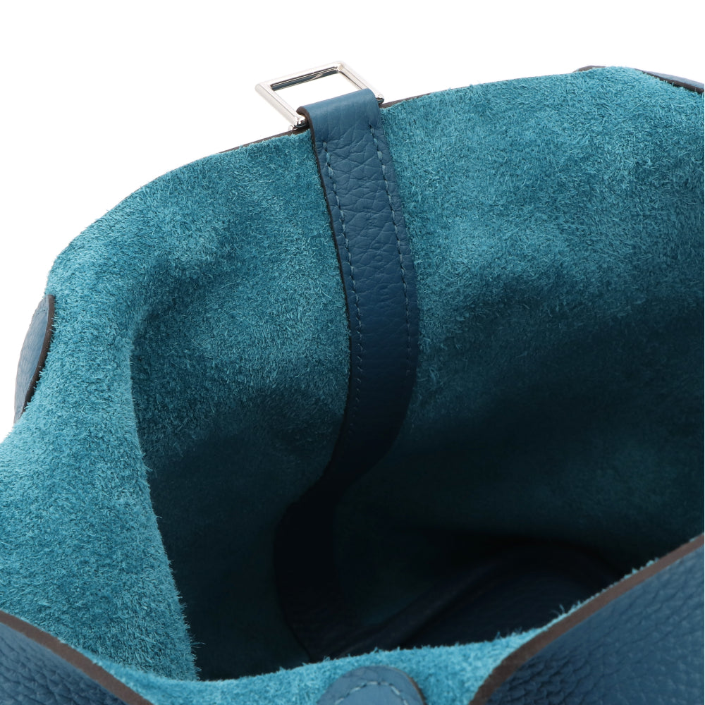 HERMES ピコタンロックPM ヴェールボスフォール シルバー金具