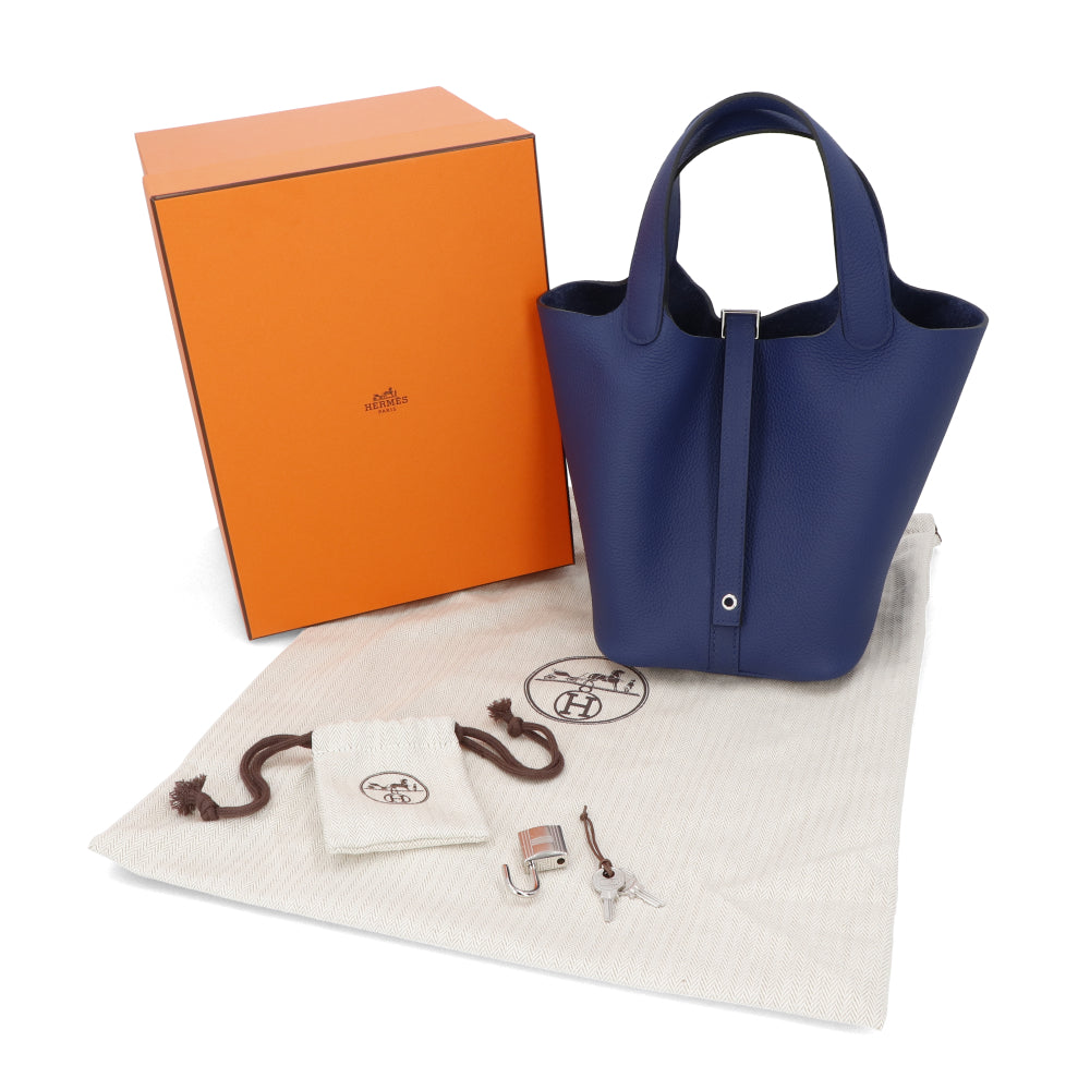 エルメス ピコタンロックPMブルーサフィール シルバー金具