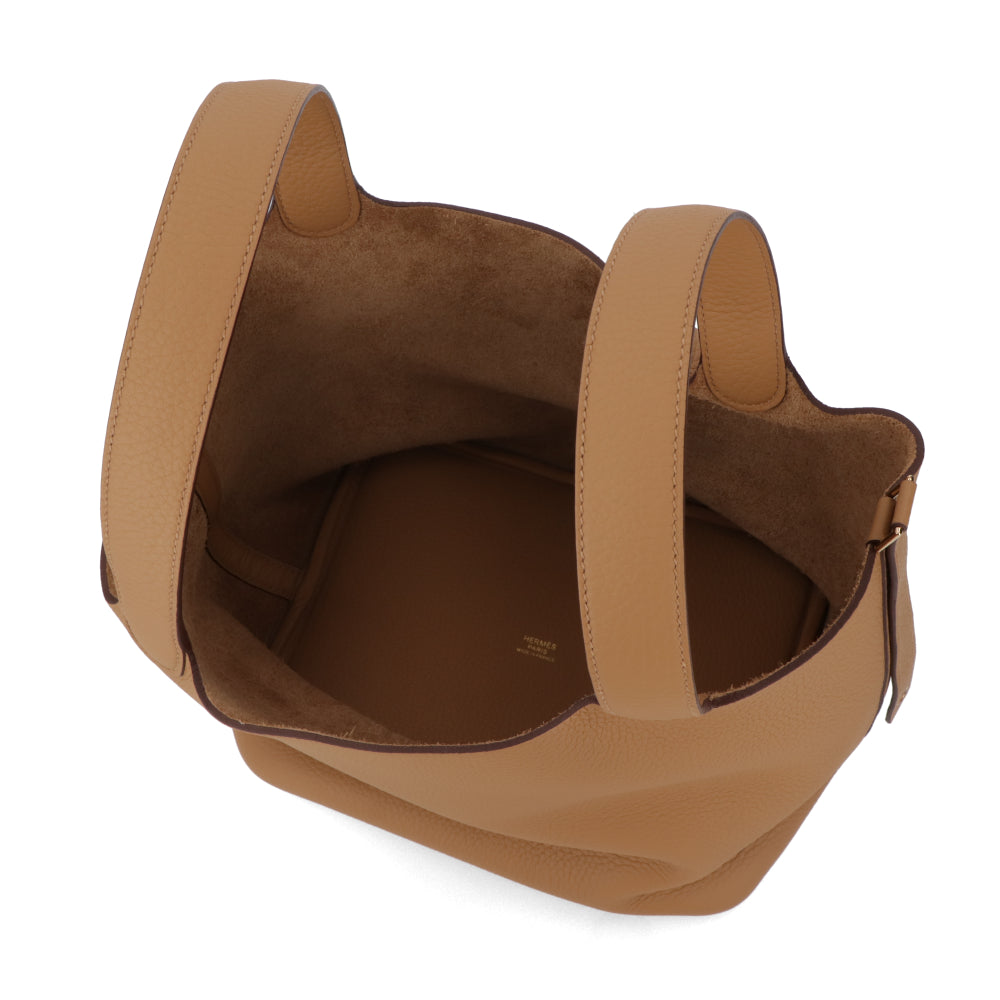 HERMES ピコタンロックMM ビスキュイ ゴールド金具