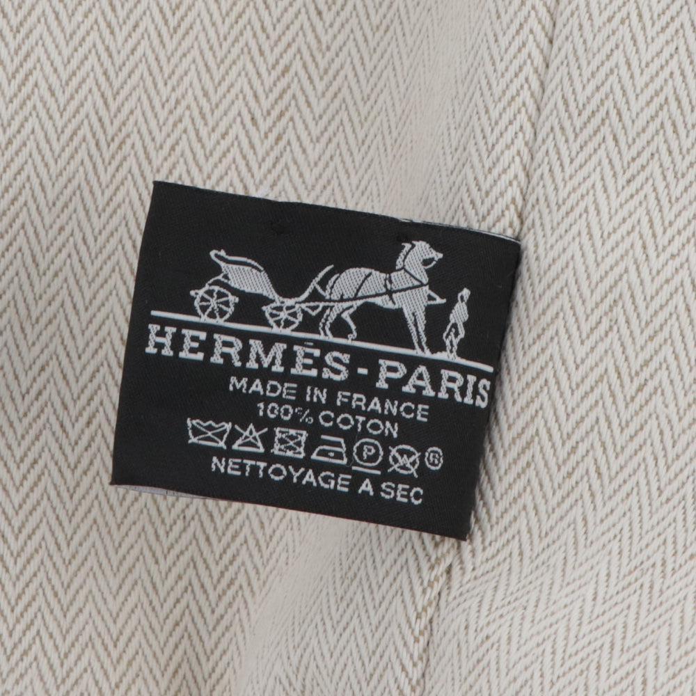 HERMES ブリッドアブラックGM ベージュ系 ナチュラル コットン
