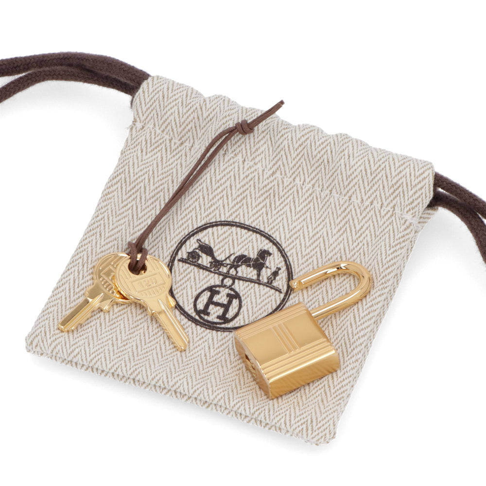 HERMES ピコタンロックPM ベージュマルファ ゴールド金具