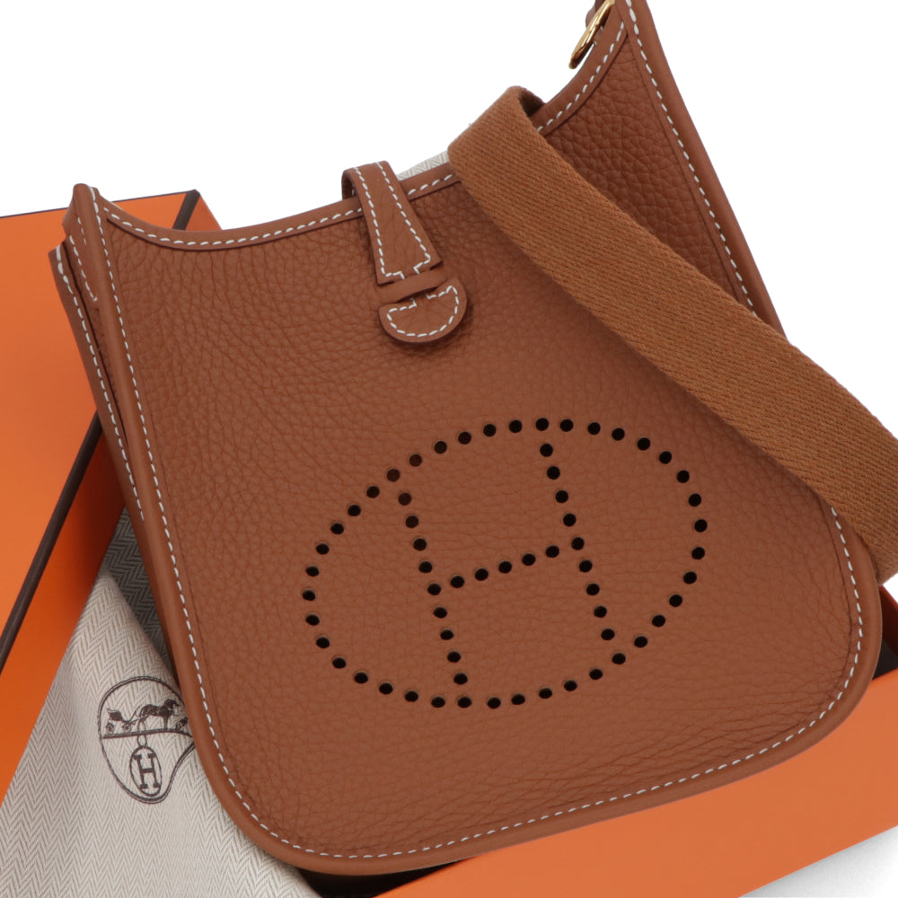 HERMES エヴリンTPM ゴールド ゴールド金具