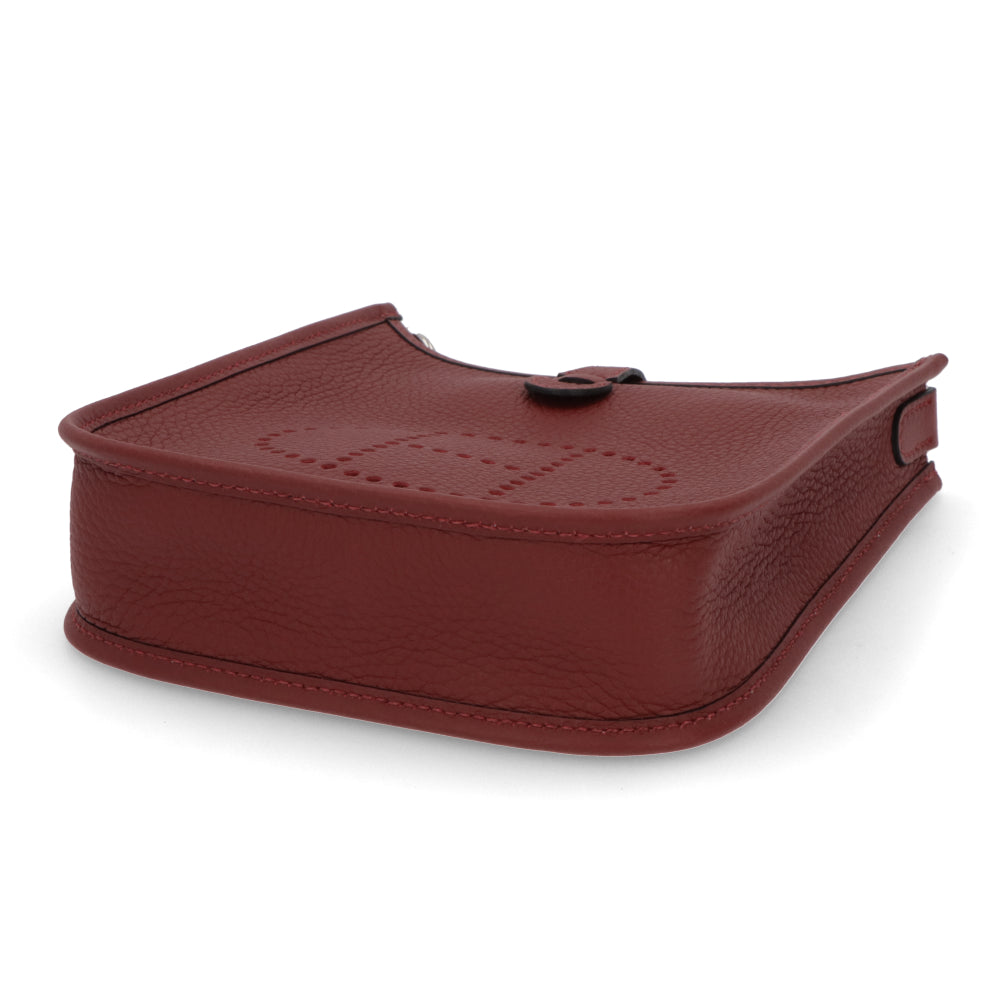 エルメス HERMES バッグ エヴリン TPM (16) レディース レッド系 ルージュH オレンジフィールド ローズティリアン シルバー金具 トリヨンクレマンス W刻印