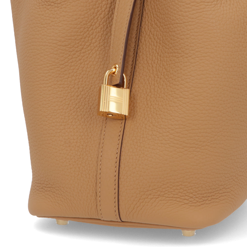 HERMES ピコタンロックPM ビスキュイ ゴールド金具