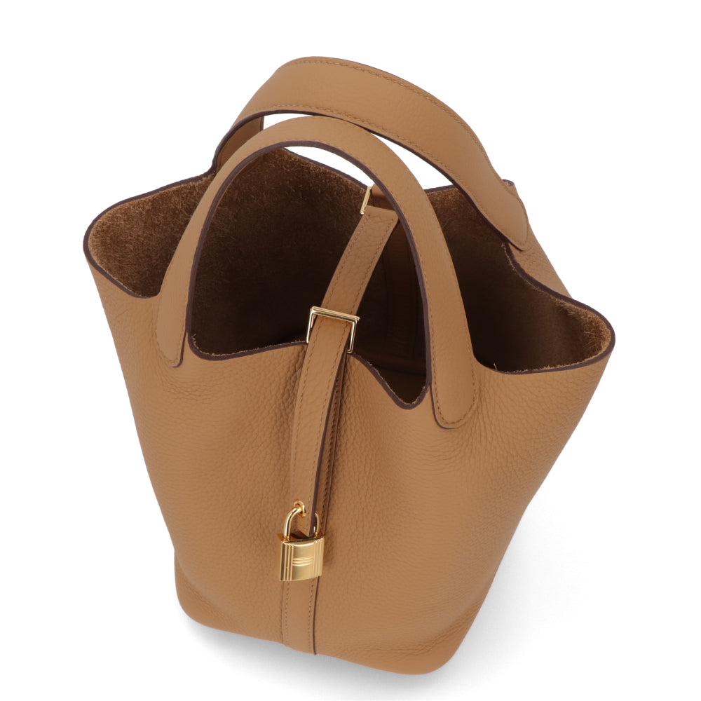 HERMES ピコタンロックPM ビスキュイ ゴールド金具