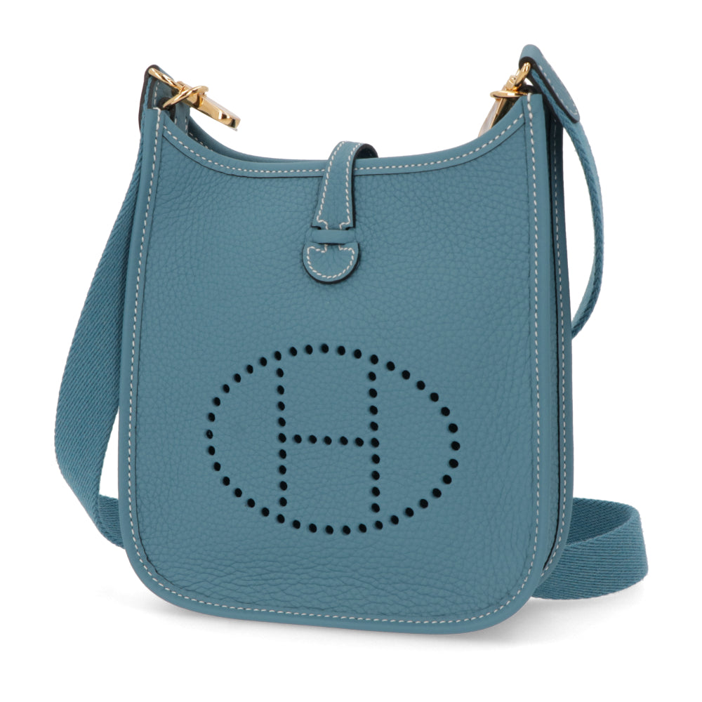 HERMES エヴリンTPM ニューブルージーン ゴールド金具