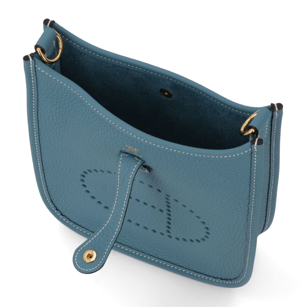 HERMES エヴリンTPM ニューブルージーン ゴールド金具