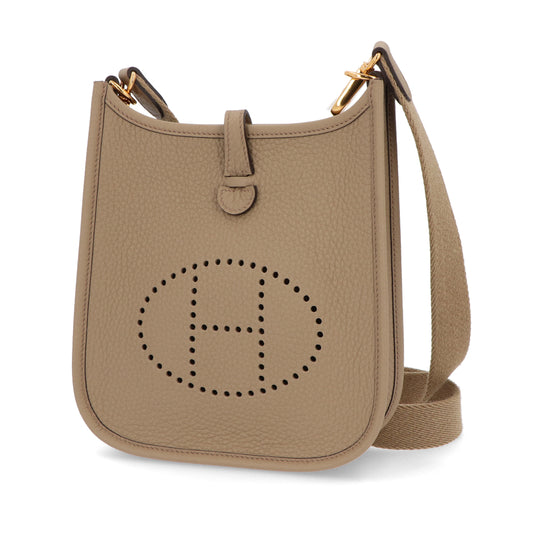 HERMES エヴリンTPM ベージュマルファ ゴールド金具