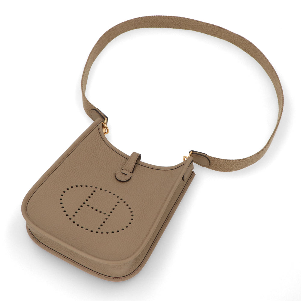 HERMES エヴリンTPM ベージュマルファ ゴールド金具