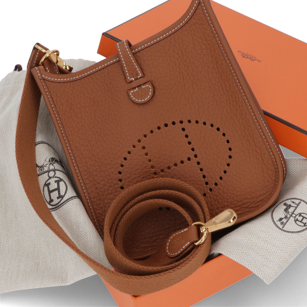 エルメス HERMES バッグ エヴリンTPM (16) ショートショルダー レディース ブラウン系 ゴールド ゴールド金具 トリヨンクレマンス W刻印