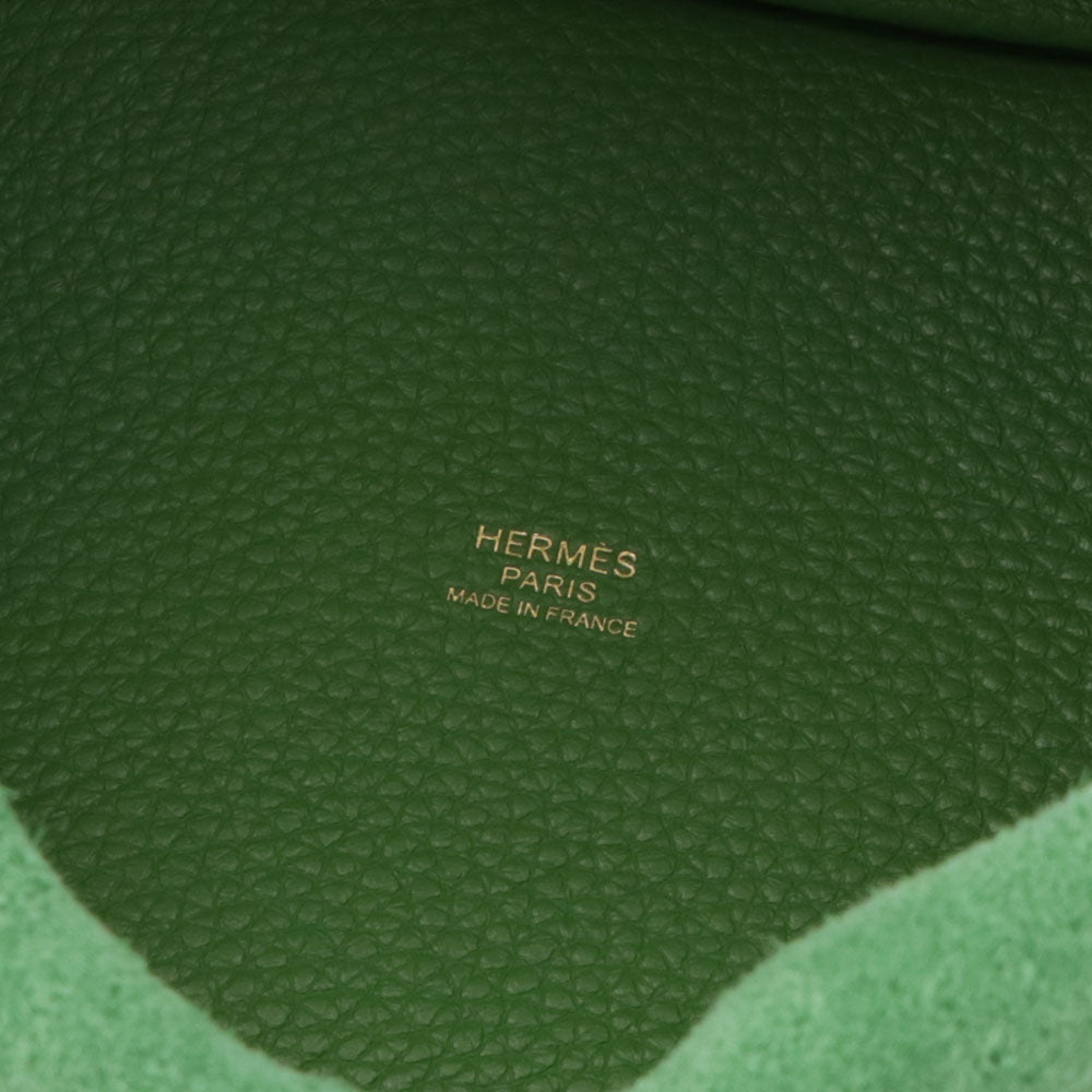 エルメス HERMES バッグ ピコタンロック PM (18) レディース グリーン系 ヴェールユッカ ゴールド金具 トリヨンクレマンス W刻印