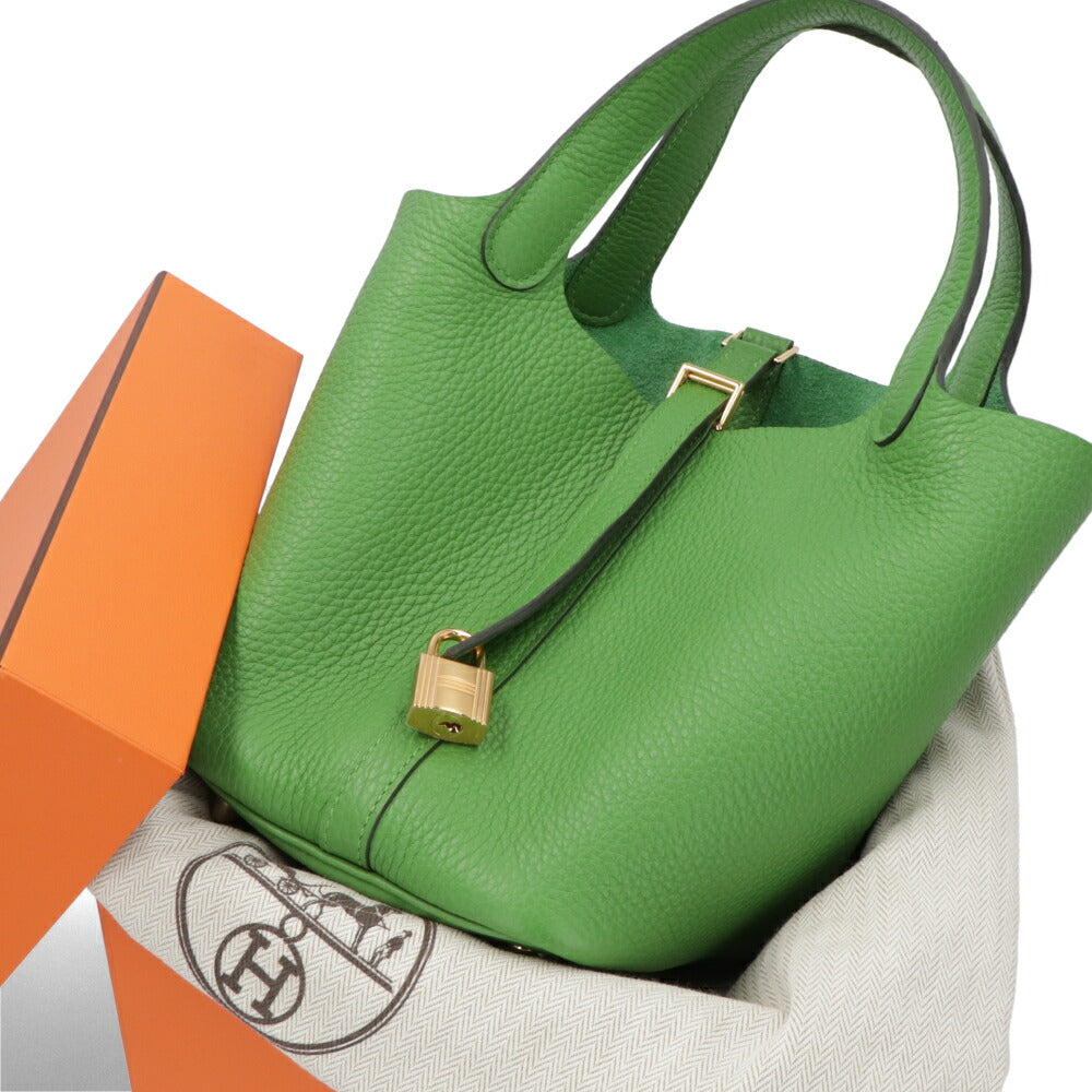 HERMES ピコタンロックPM ヴェールユッカ ゴールド金具