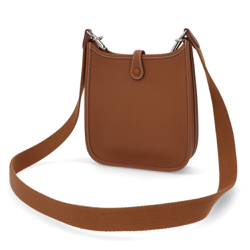 エルメス HERMES バッグ エヴリン TPM (16) レディース ブラウン系 ゴールド シルバー金具 トリヨンクレマンス W刻印